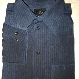 Kenneth Cole Blue Stripe Dress Shirt 16” 34/35